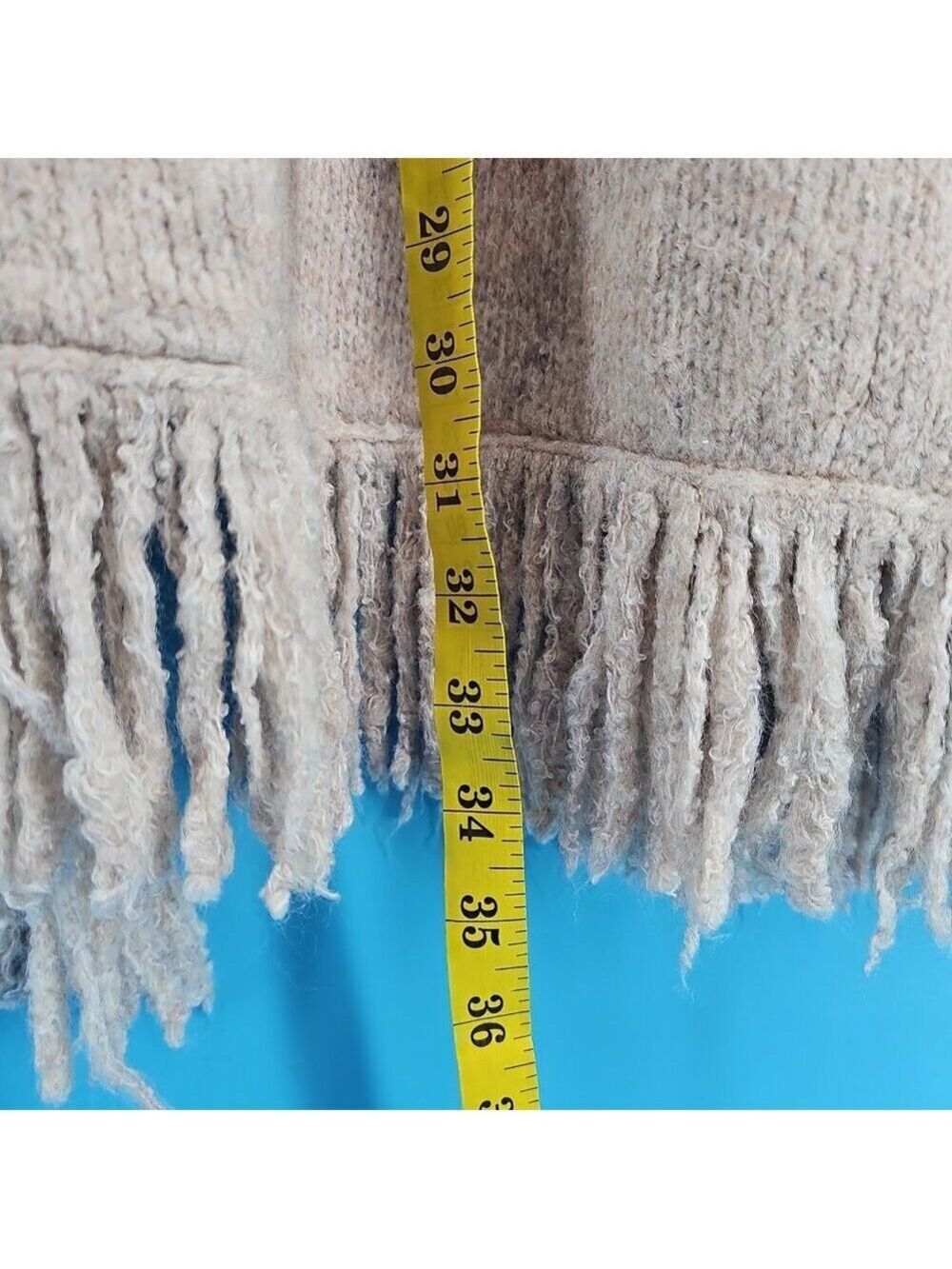 ✨ Debut Cozy Fringe Hem Cardigan – Size L ✨ - Picture 9 of 11
